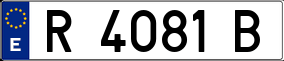 Trailer License Plate